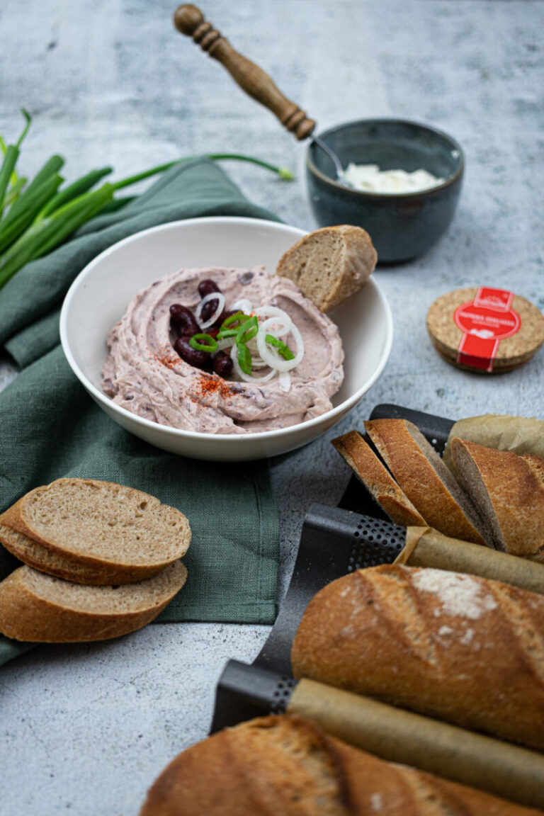 Kidneybohnencreme mit Frischkäse