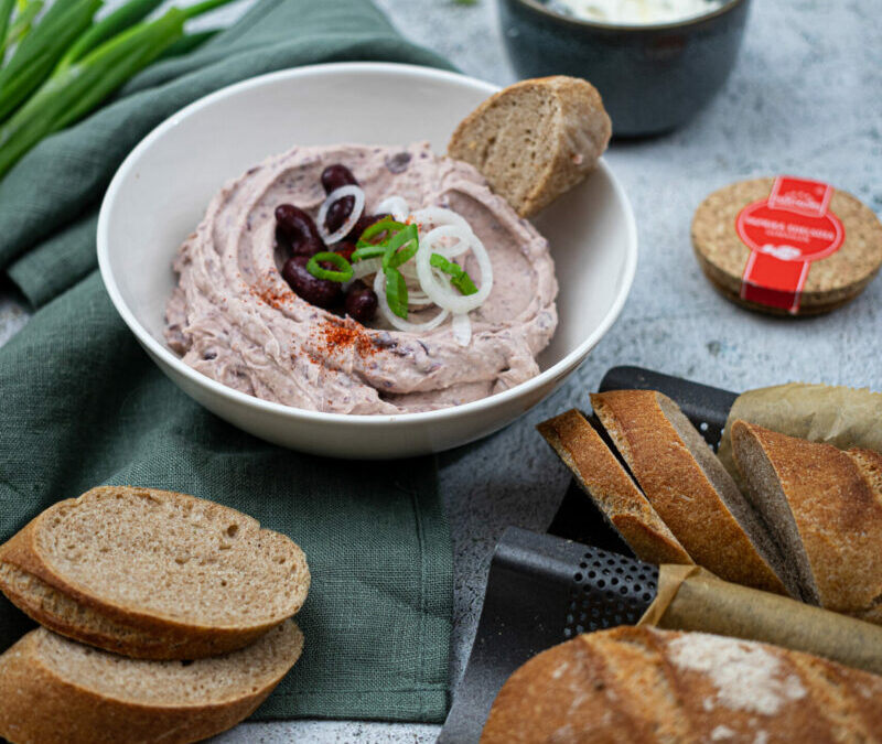 Kidneybohnencreme mit Frischkäse
