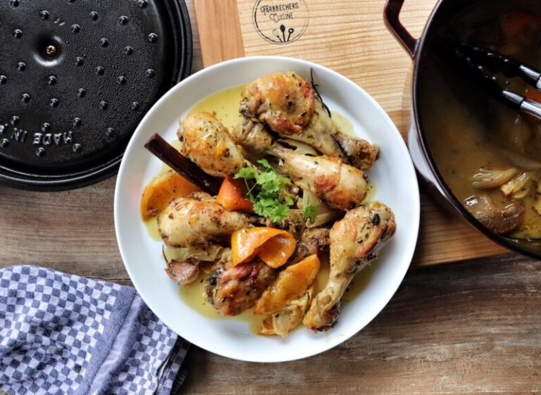 Chicken Drumsticks mit Orangen und Rum