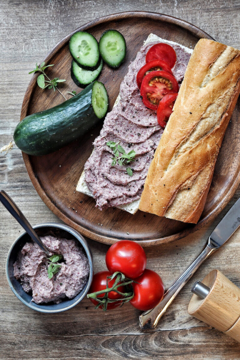 Vegane Leberwurst mit Tofu