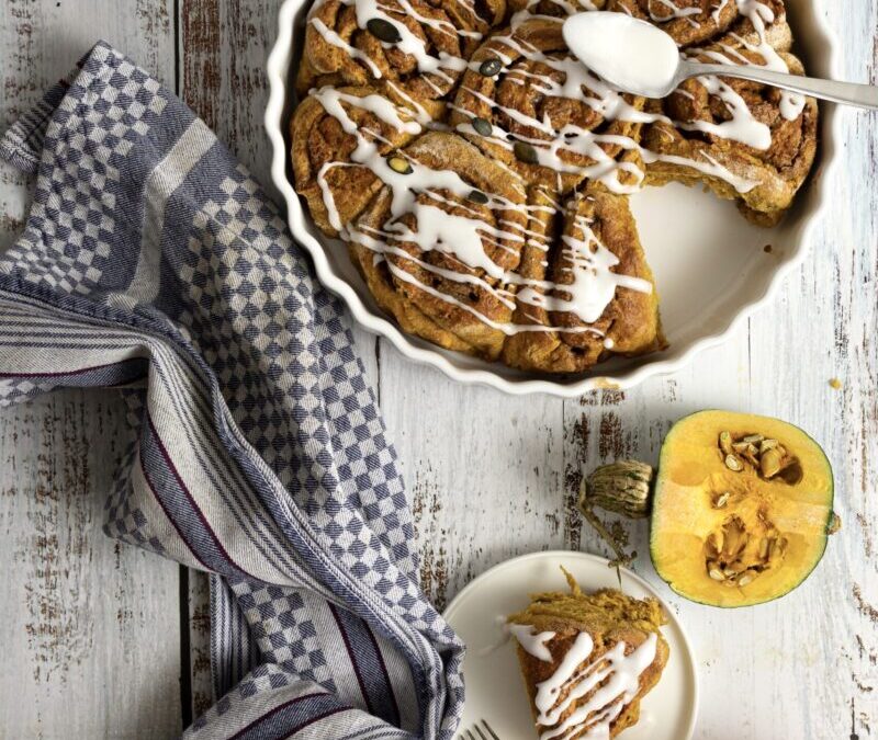 Zimtschnecken mit Kürbis