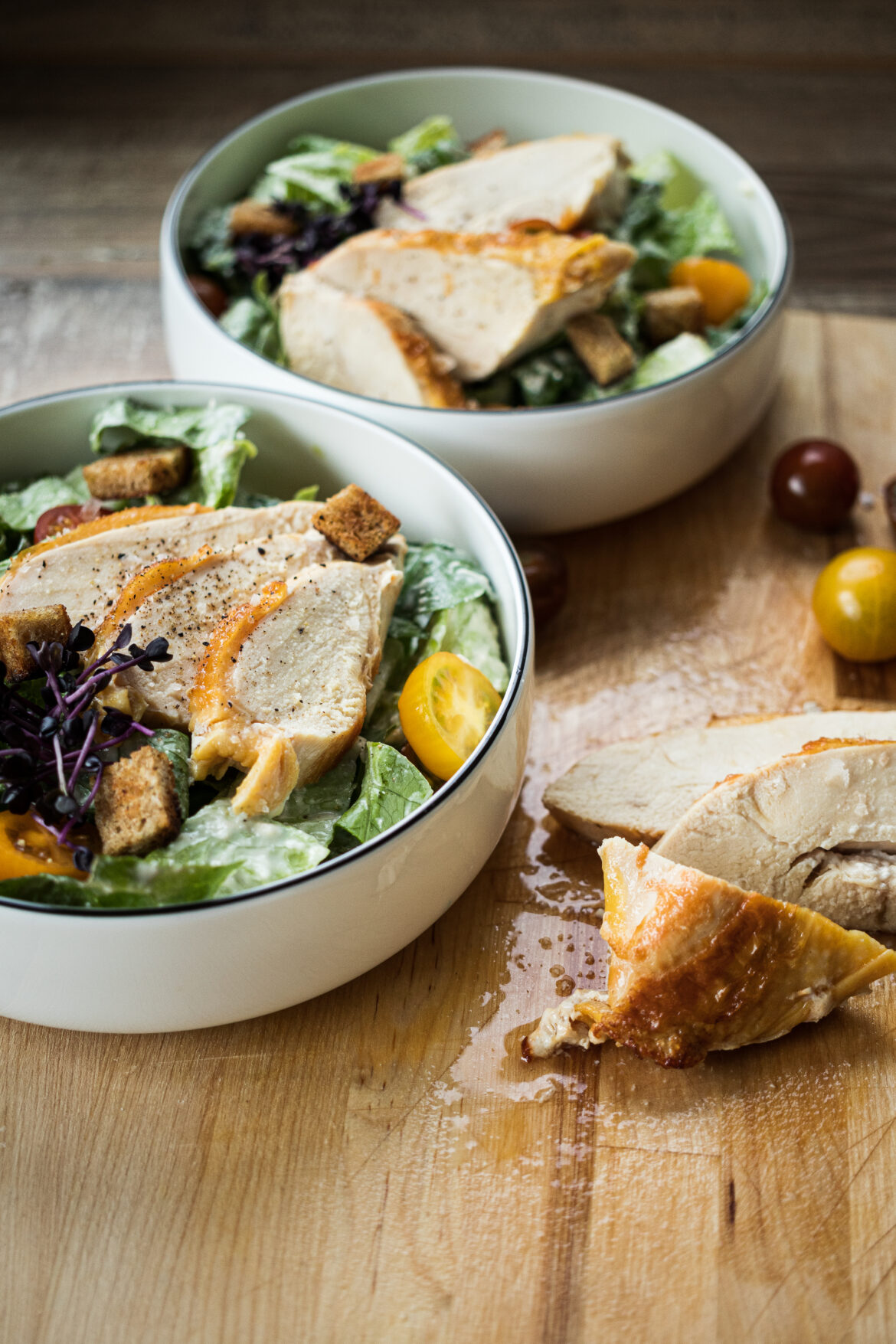 Caesar Salat mit Hähnchen – Farbbechers Cuisine