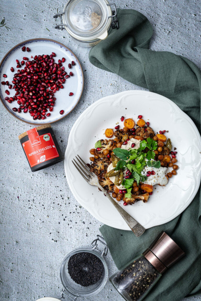 Gerösteter Blumenkohl mit Sesamdressing