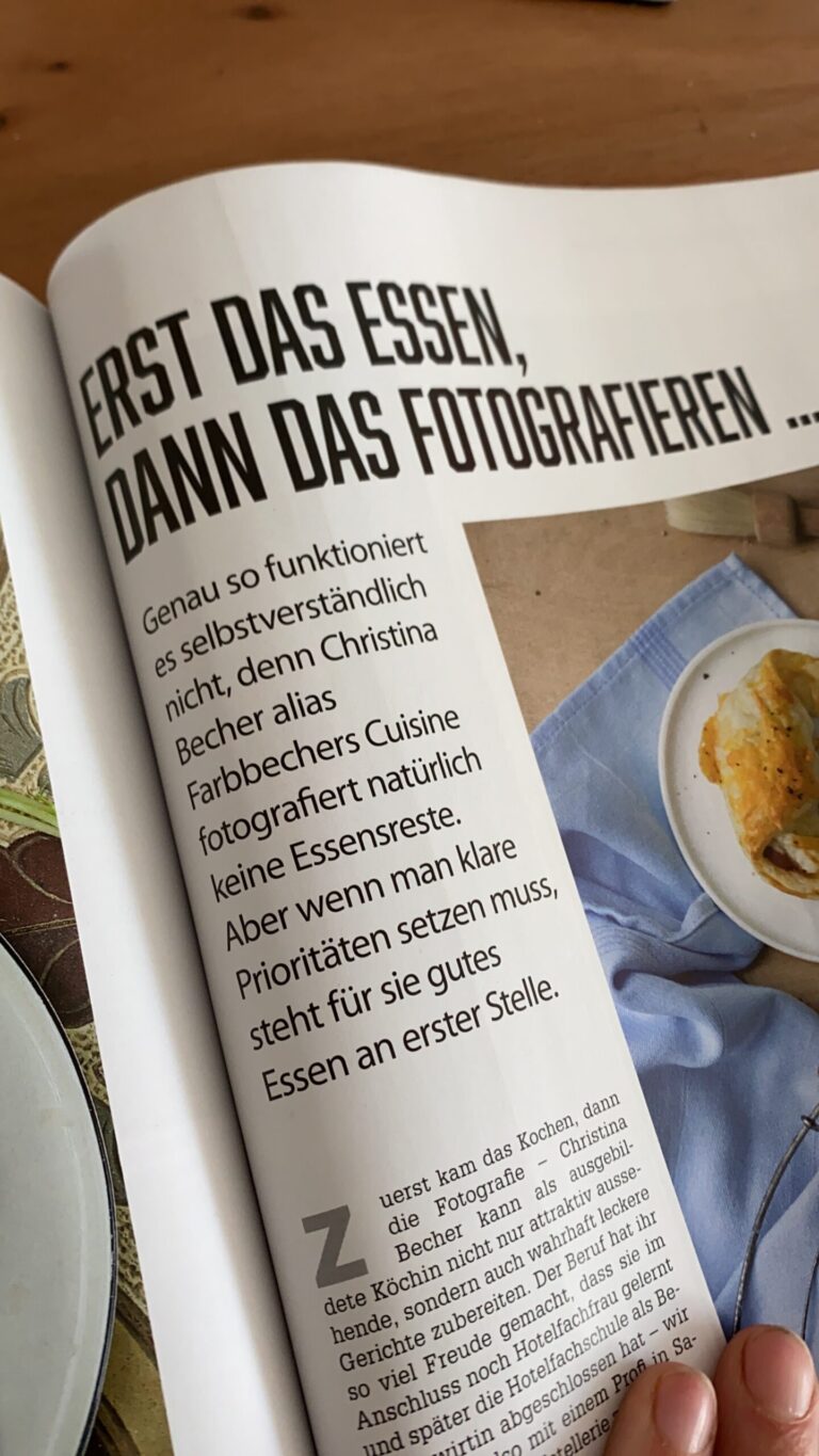 Farbbechers Cuisine im Pictures Magazin