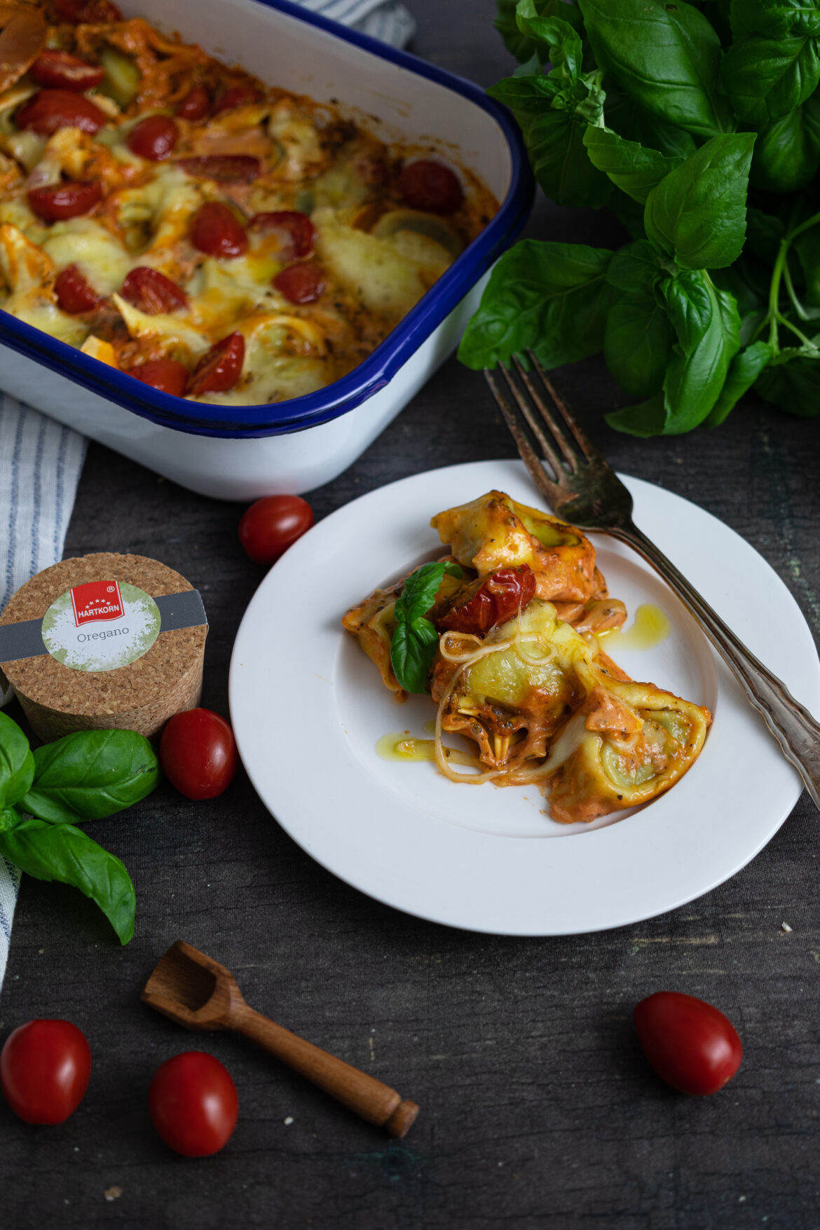 Tortellini-Auflauf mit Mozzarella – Farbbechers Cuisine