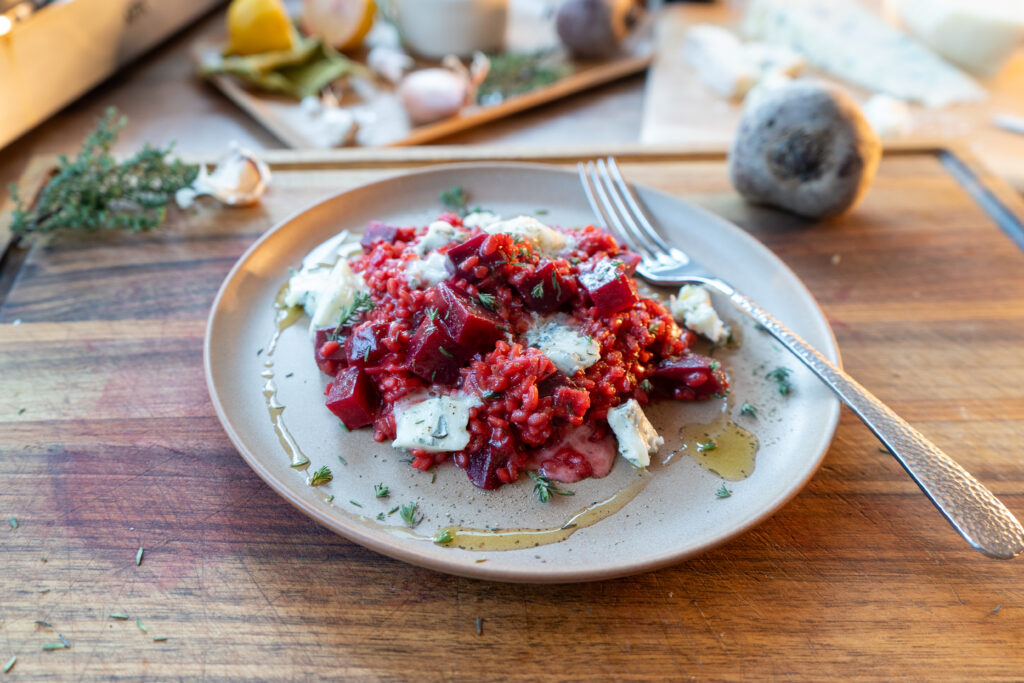 Rote Bete Risotto mit Gorgonzola_1