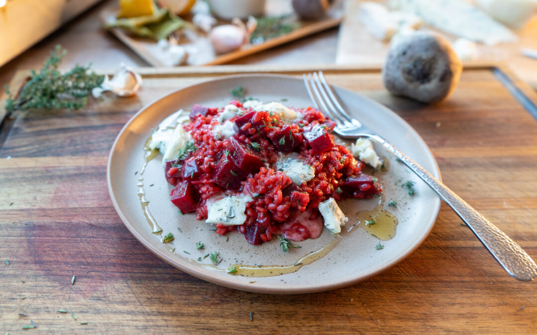 Rote Bete Risotto mit Gorgonzola – Cremiger Genuss für dein Menü